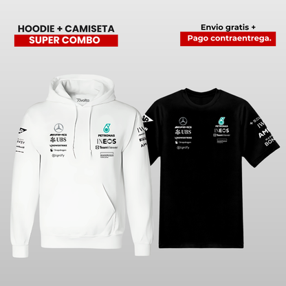 PACK HOODIE Y CAMISETA  MERCEDES AMG F1