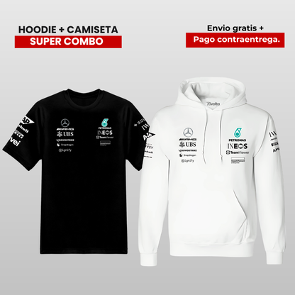 PACK HOODIE Y CAMISETA  MERCEDES AMG F1