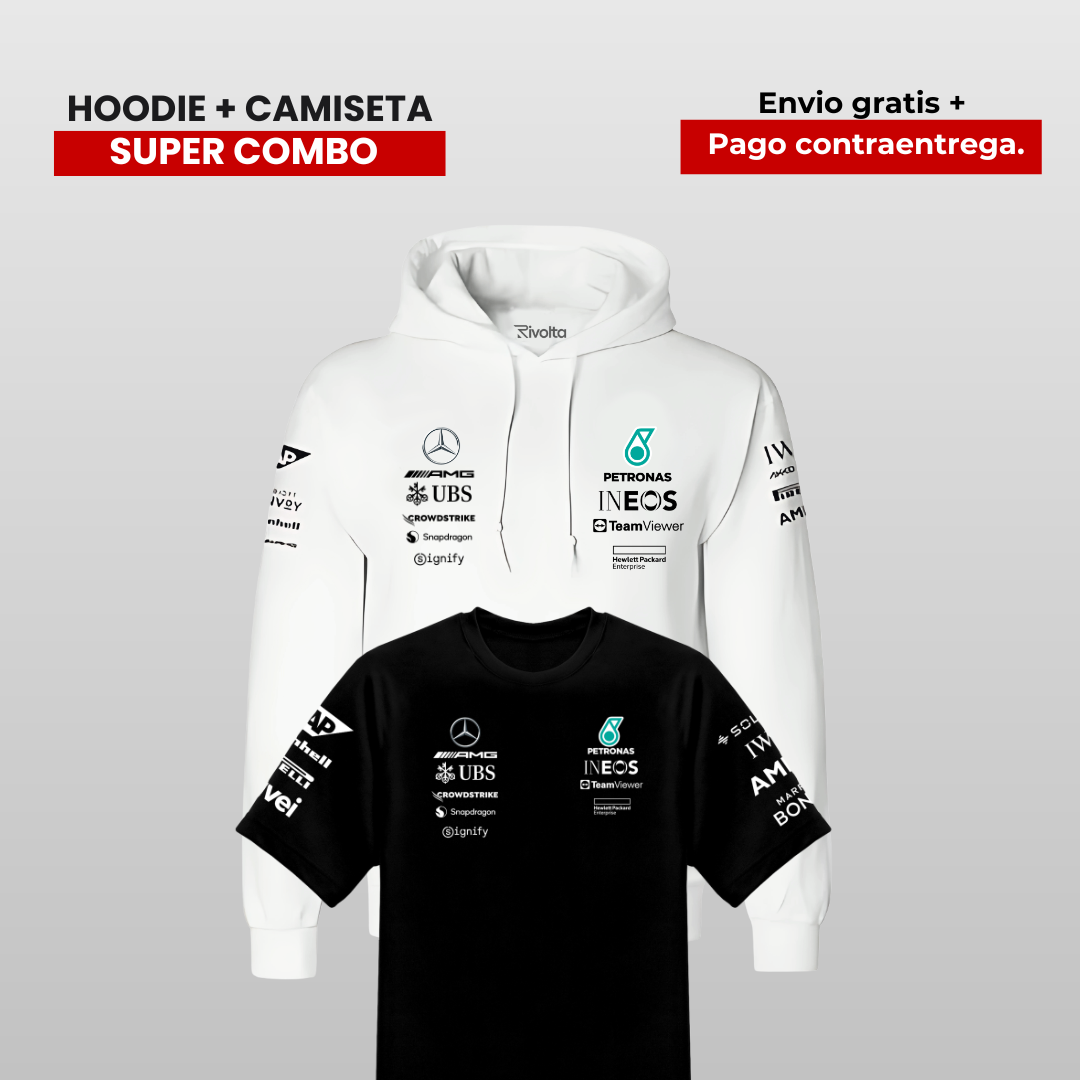 PACK HOODIE Y CAMISETA  MERCEDES AMG F1