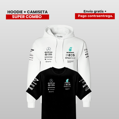 PACK HOODIE Y CAMISETA  MERCEDES AMG F1