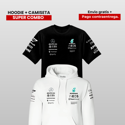 PACK HOODIE Y CAMISETA  MERCEDES AMG F1