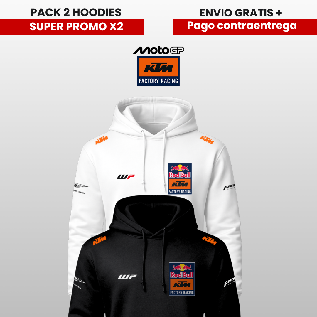 PACK X 2 HOODIES KTM RACING  SUPER PROMO