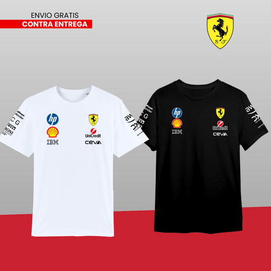 PACK 2 CAMISETAS  FERRARI F1  X2 2025
