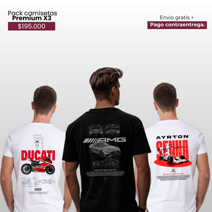 SUPER PROMO PACK X 3   / DUCATI / AMG GTR / SENNA