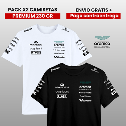 PACK 2 POLOS PREMIUM ASTON MARTIN 2026 F1 TEAM