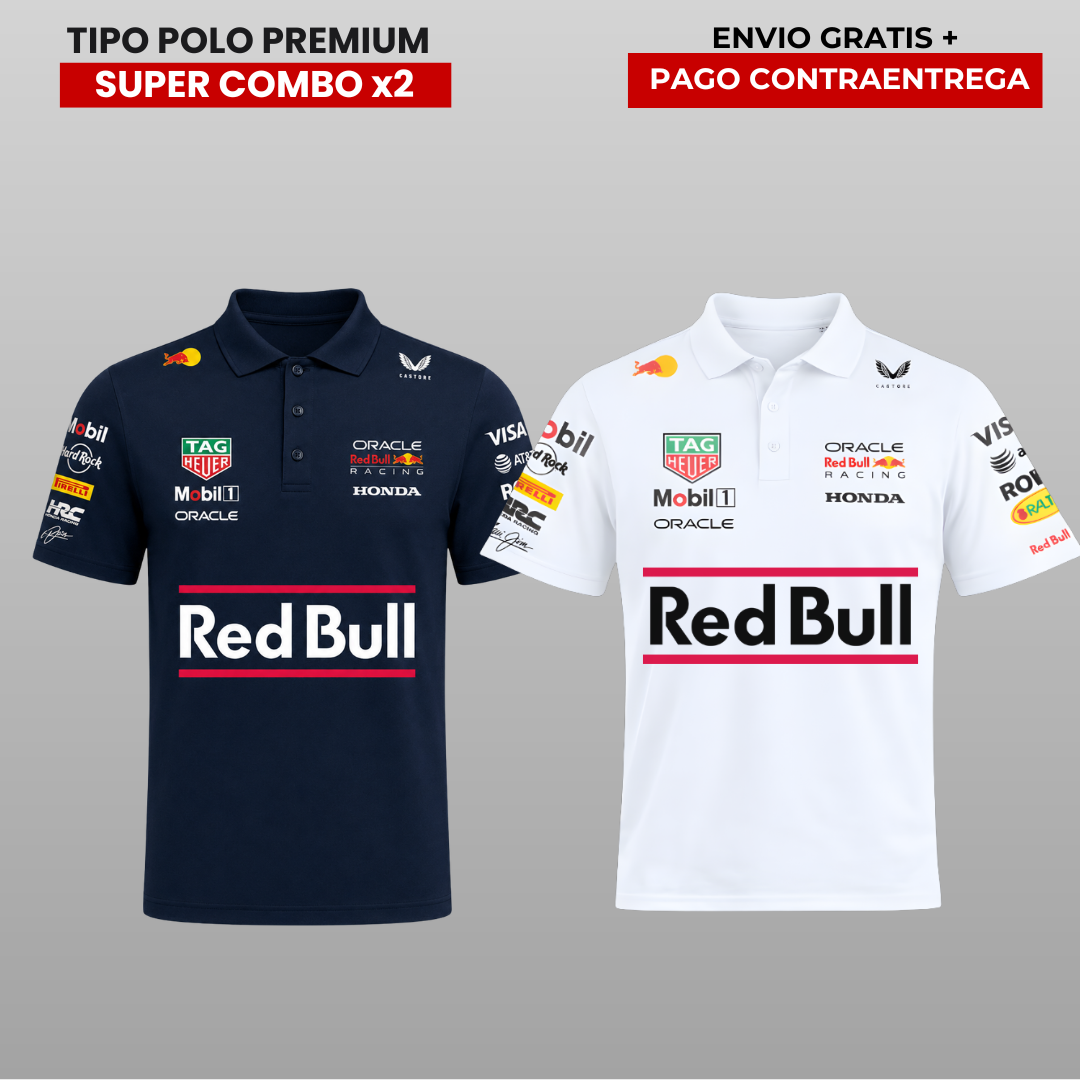 PACK 2 POLOS PREMIUM  RB  🔵 F1 especial edition
