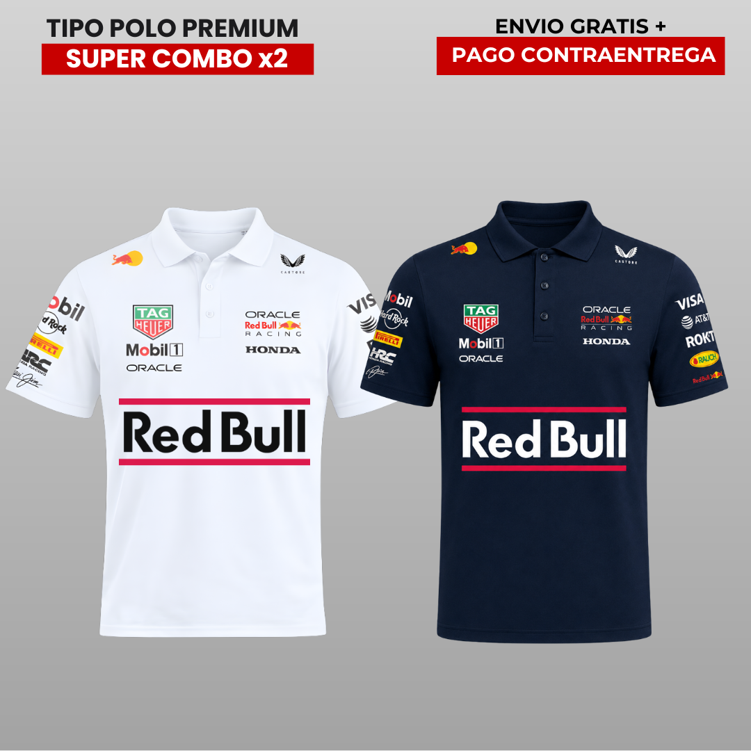 PACK 2 POLOS PREMIUM  RB  🔵 F1 especial edition