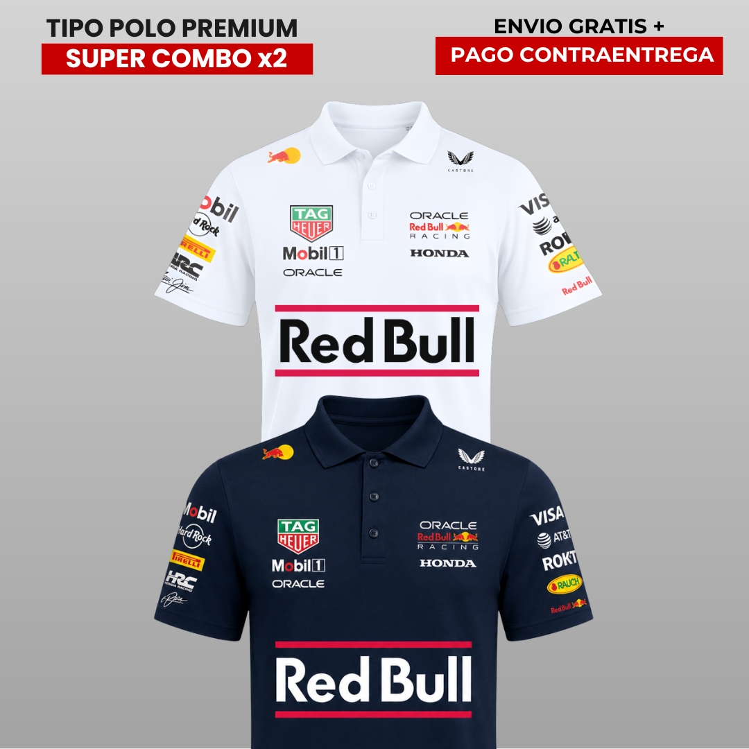 PACK 2 POLOS PREMIUM  RB  🔵 F1 especial edition