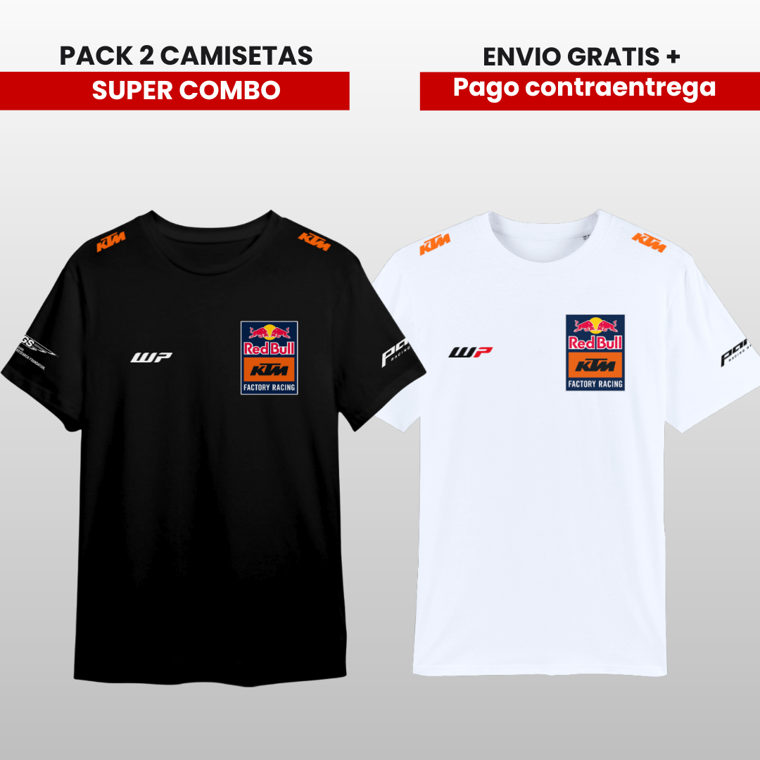 PACK 2 CAMISETAS 🚀  KTM RB RACING  MOTO GP 2026