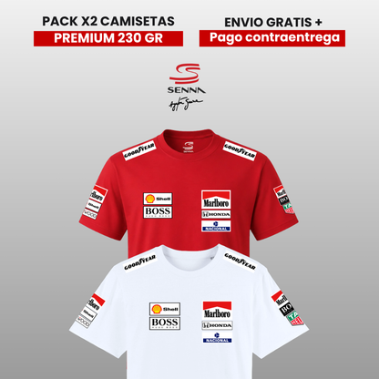 PACK 2 CAMISETAS 🚀  PREMIUM AYRTON SENNA