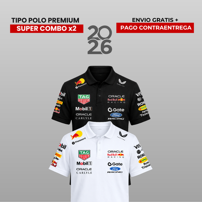 PACK 2 POLOS PREMIUM  RB 2026 F1