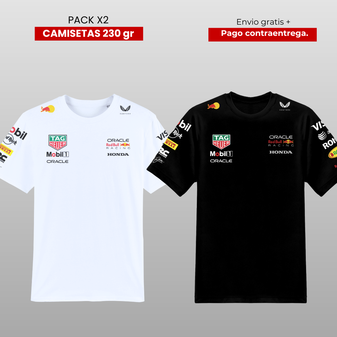 PACK 2 CAMISETAS 🚀  RB F1  X2 2025