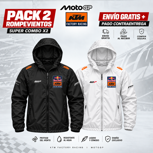PACK X2 KTM RACING  CHAQUETAS ROMPEVIENTOS F1!!