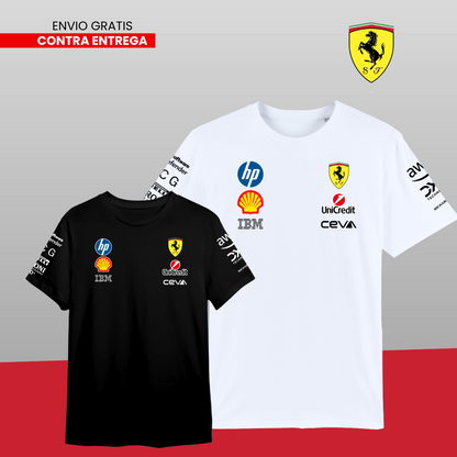 PACK 2 CAMISETAS  FERRARI F1  X2 2025
