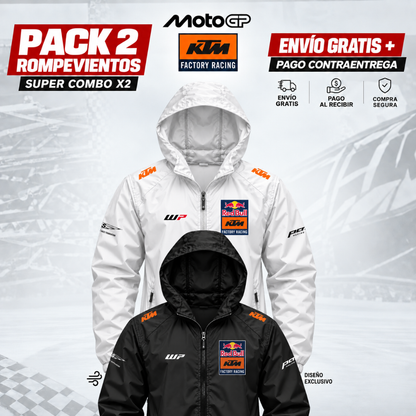 PACK X2 KTM RACING  CHAQUETAS ROMPEVIENTOS F1!!