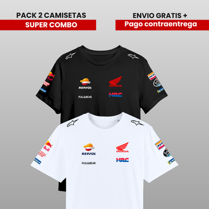 PACK 2 CAMISETAS HONDA  MOTO GP 2026