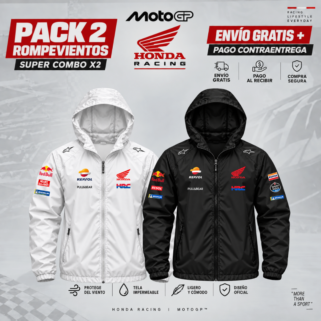 PACK X2 HONDA MOTO GP  CHAQUETAS ROMPEVIENTOS