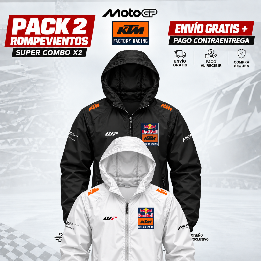 PACK X2 KTM RACING  CHAQUETAS ROMPEVIENTOS F1!!