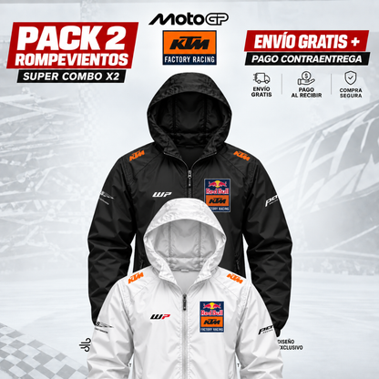 PACK X2 KTM RACING  CHAQUETAS ROMPEVIENTOS F1!!