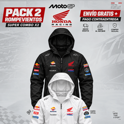 PACK X2 HONDA MOTO GP  CHAQUETAS ROMPEVIENTOS