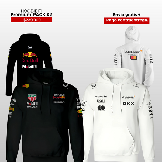HOODIES X2  SCUDERIA RB RACING  Y MCLAREN 2025