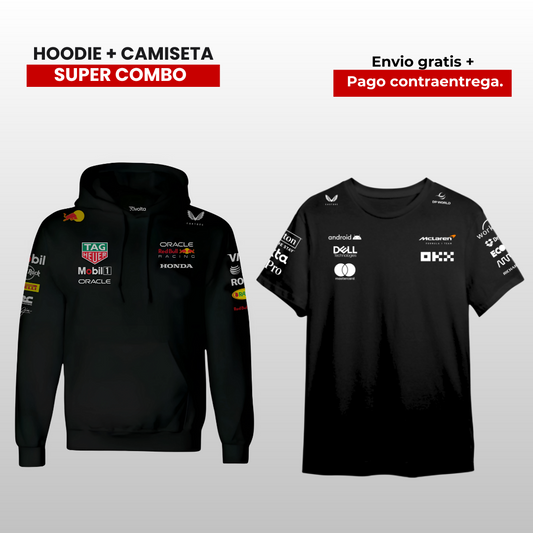 PACK CAMISETA MCLAREN F1 Y HOODIE RB F1 2025