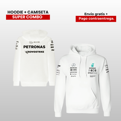 PACK  CAMISETA Y HOODIE MERCEDES AMG F1  2025