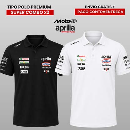 PACK 2 POLOS APRILLA  MOTO GP 2026