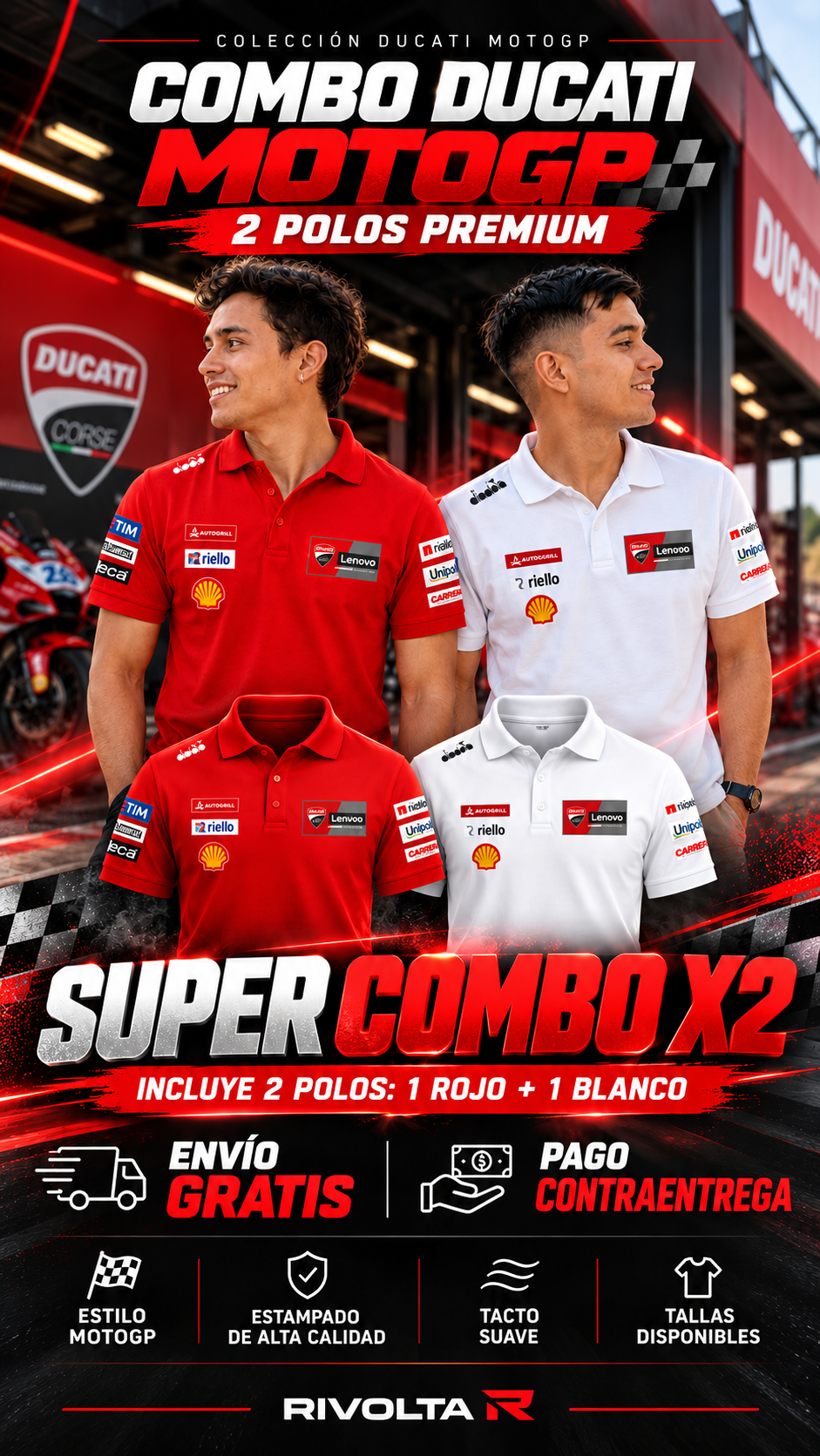 Combo Ducati MotoGP: super combo x2