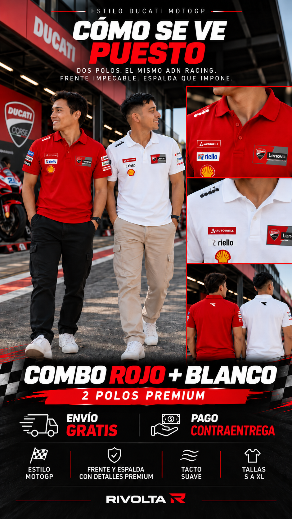 Cómo se ve puesto el combo Ducati