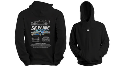 SUPER PROMO PACK X 2   HOODIE SUPRA MK4 Y GTR SKYLINE